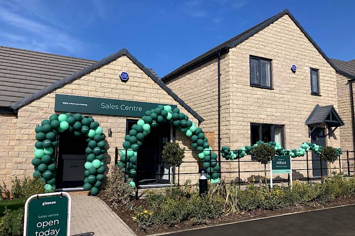 Sales centre and show homes at The Homesteads in Goldthorpe